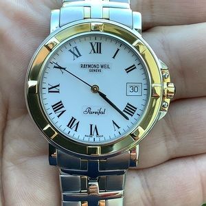Raymond Weil Parsifal Swiss watch gold steel mens